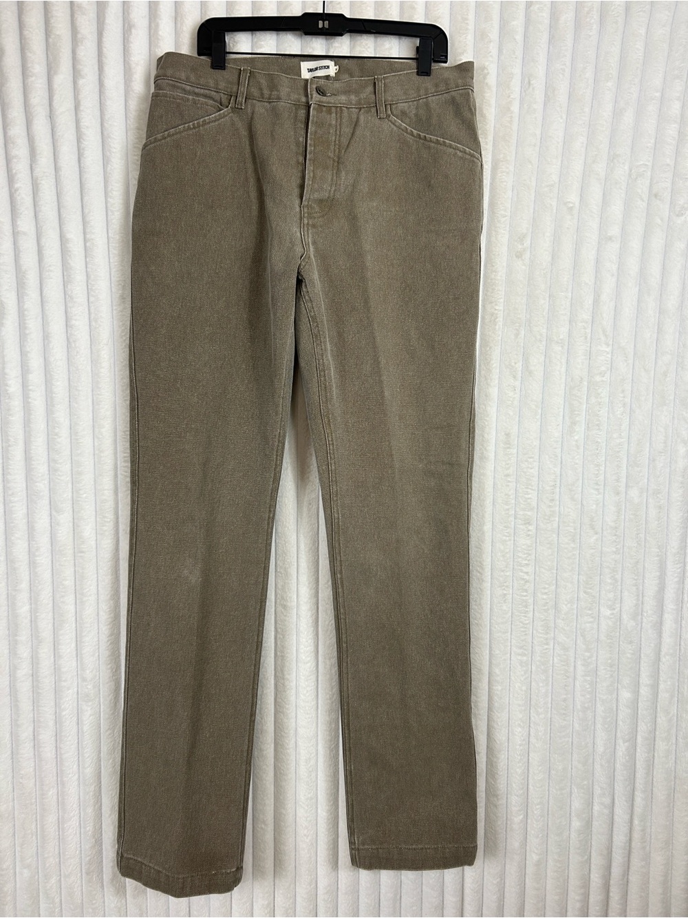Taylor Stitch The Camp Pant in Stone Chipped Canvas sz 36